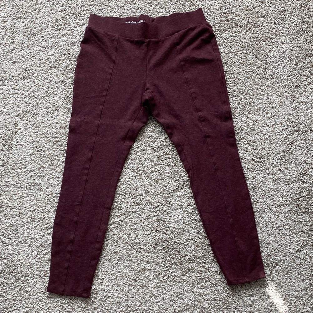 Faded Glory Burgundy Leggings